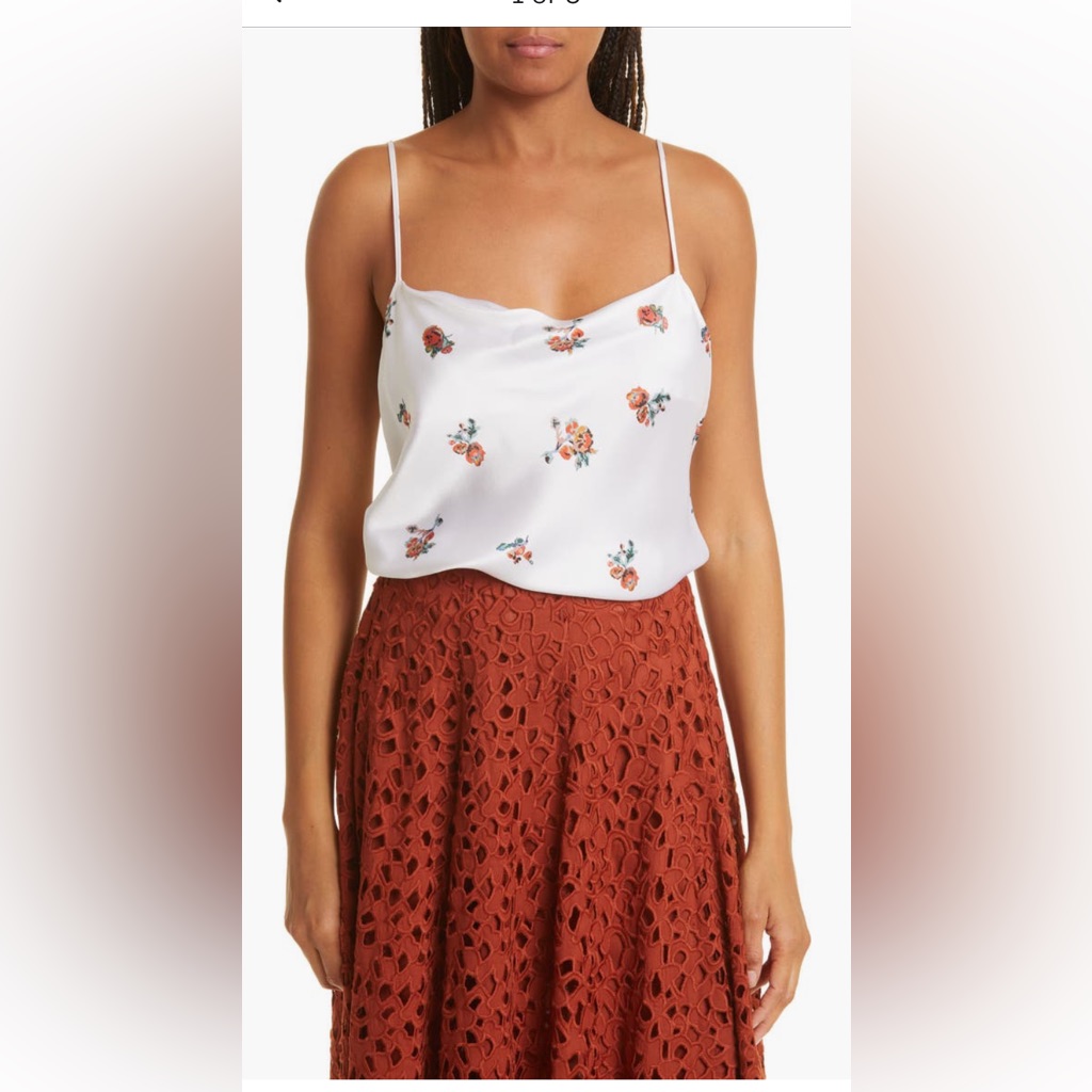 Vince Floral Silk Camisole